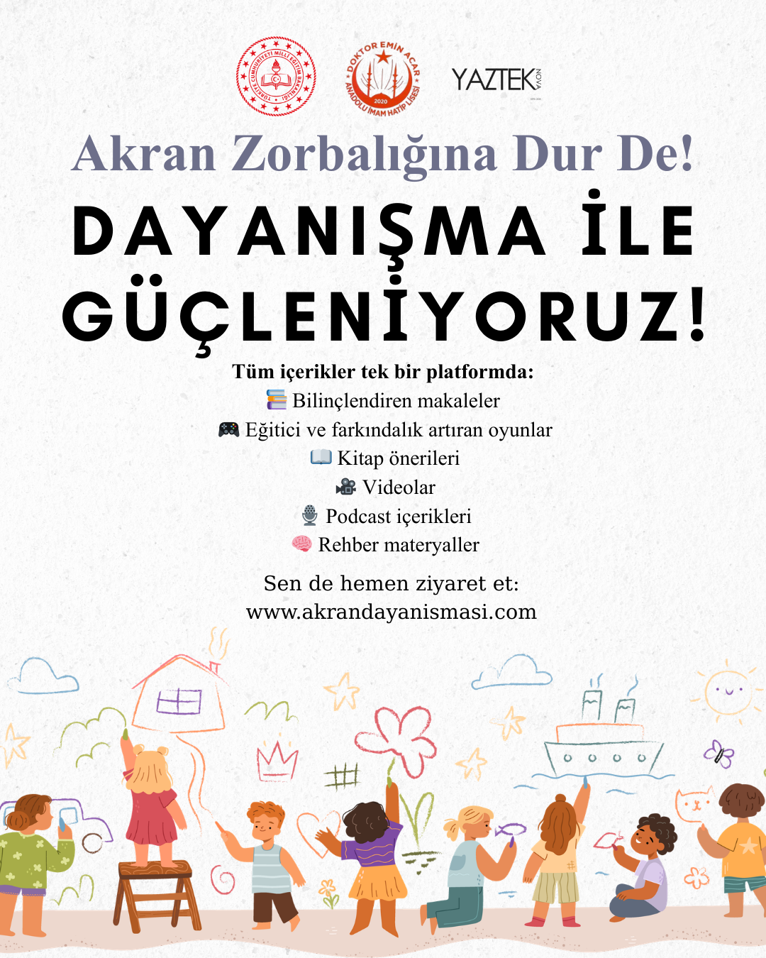 Akran Dayanışması - Bakanlıkla Ortak Çalışmalı Web Site